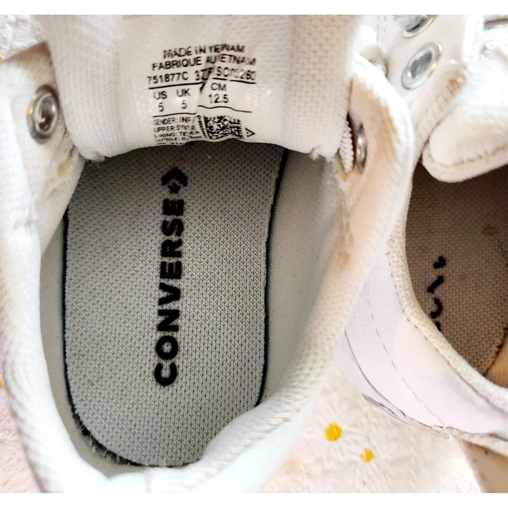 Converse Toddler Chuck Taylor All Star Street White Leather Lace Shoes Toddler 5